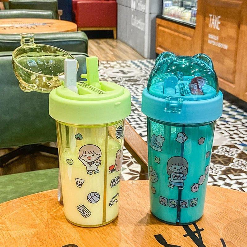 2 Drinks in 1 Sipper bottle