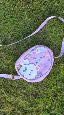 Soft plush sling bag