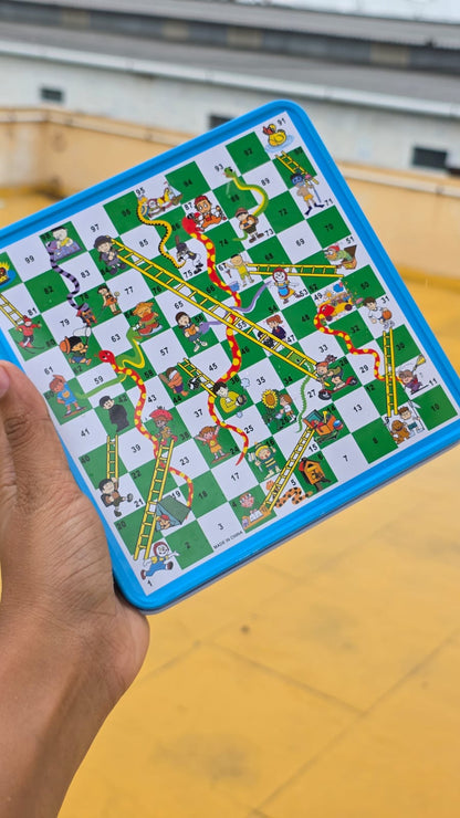 Magnetic 2-in-1 Luddo and Snakes N Ladder Game