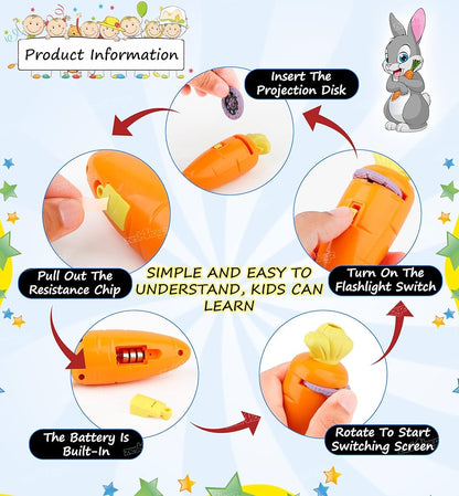 Carrot flashlight projector