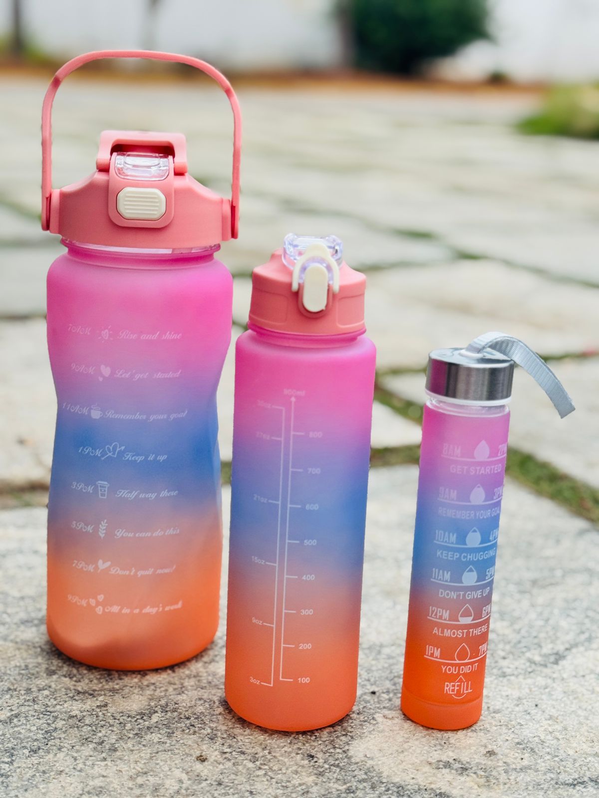 3 in 1 motivational bottle