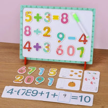 wooden magnetic number board