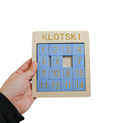 Klotski 15 Number Blocks Puzzle