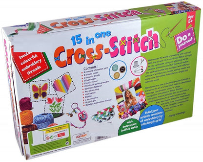 15-in-1 Cross Stitch DIY Craft Kit