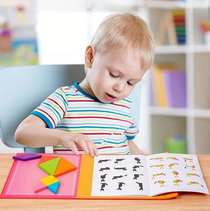 Mini magnetic  tangram book
