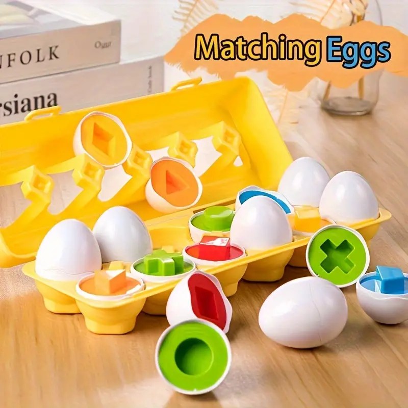Shapes / Numbers sorting egg set