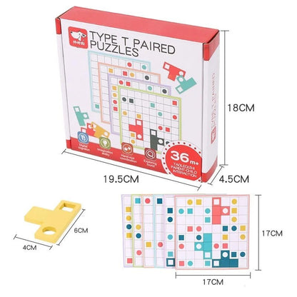 Type L Paired Puzzle: Perfect Brain-Boosting Game for Kids and Adults