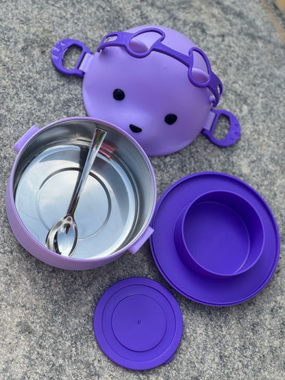 Panda lunchbox/ snack box(steel)