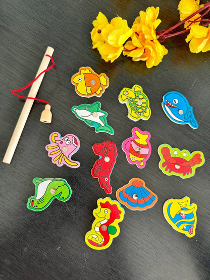 WOODEN MAGNETIC FISHING GAME