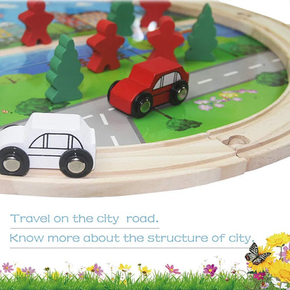 Wooden construction toy