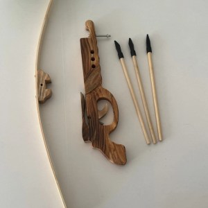 wooden Bow arrow gun