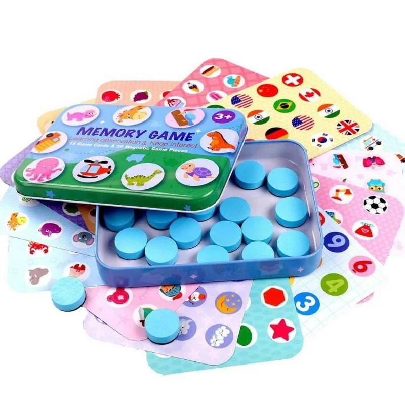 Memory game in tin