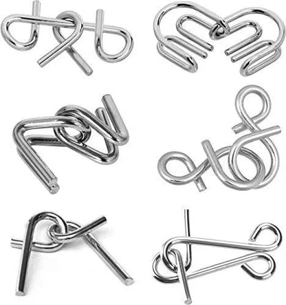 IQ CHALLENGE METAL PUZZLE[6 sets]