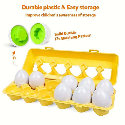 Shapes / Numbers sorting egg set