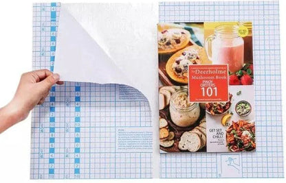 Transparent self-adhesive book cover
