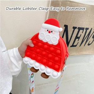 Santa pop it sling bag with accessories