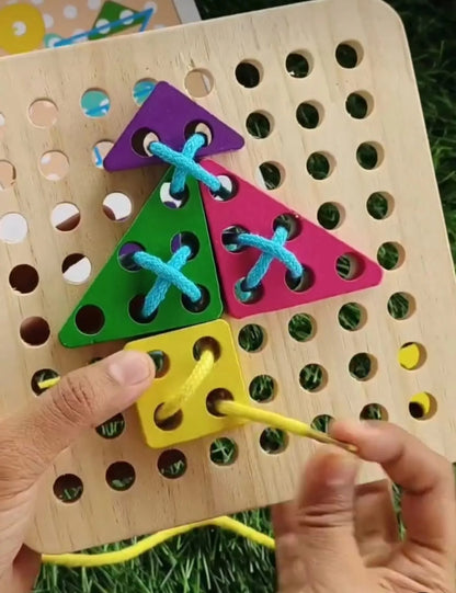 wooden lacing and patterns