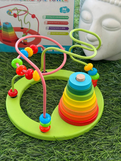 Beads around the tower