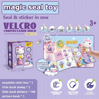 Velcro cartoon stamp