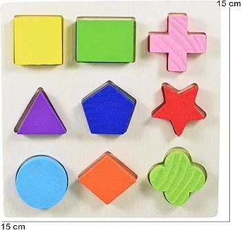 3 set of Shape Puzzle Board