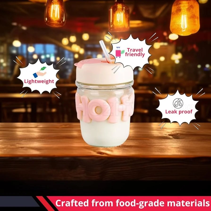 Hoho Dual sip Glass Bottle