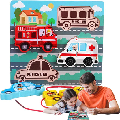 Lacing jigsaw puzzles