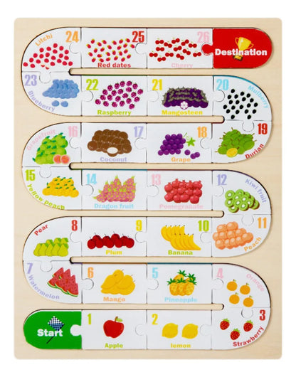 Wooden Education magic puzzle