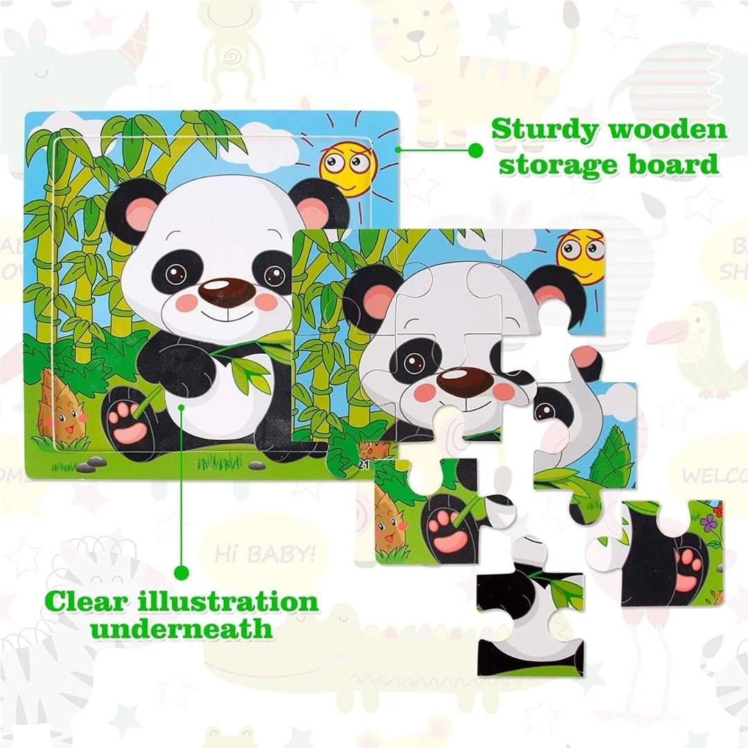 40 rs wooden puzzle with base image [15 *15 cm
