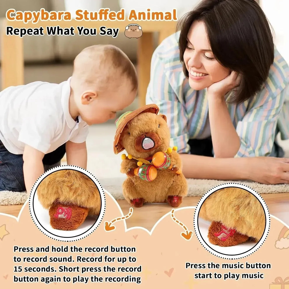 Talking capybara plush Toy