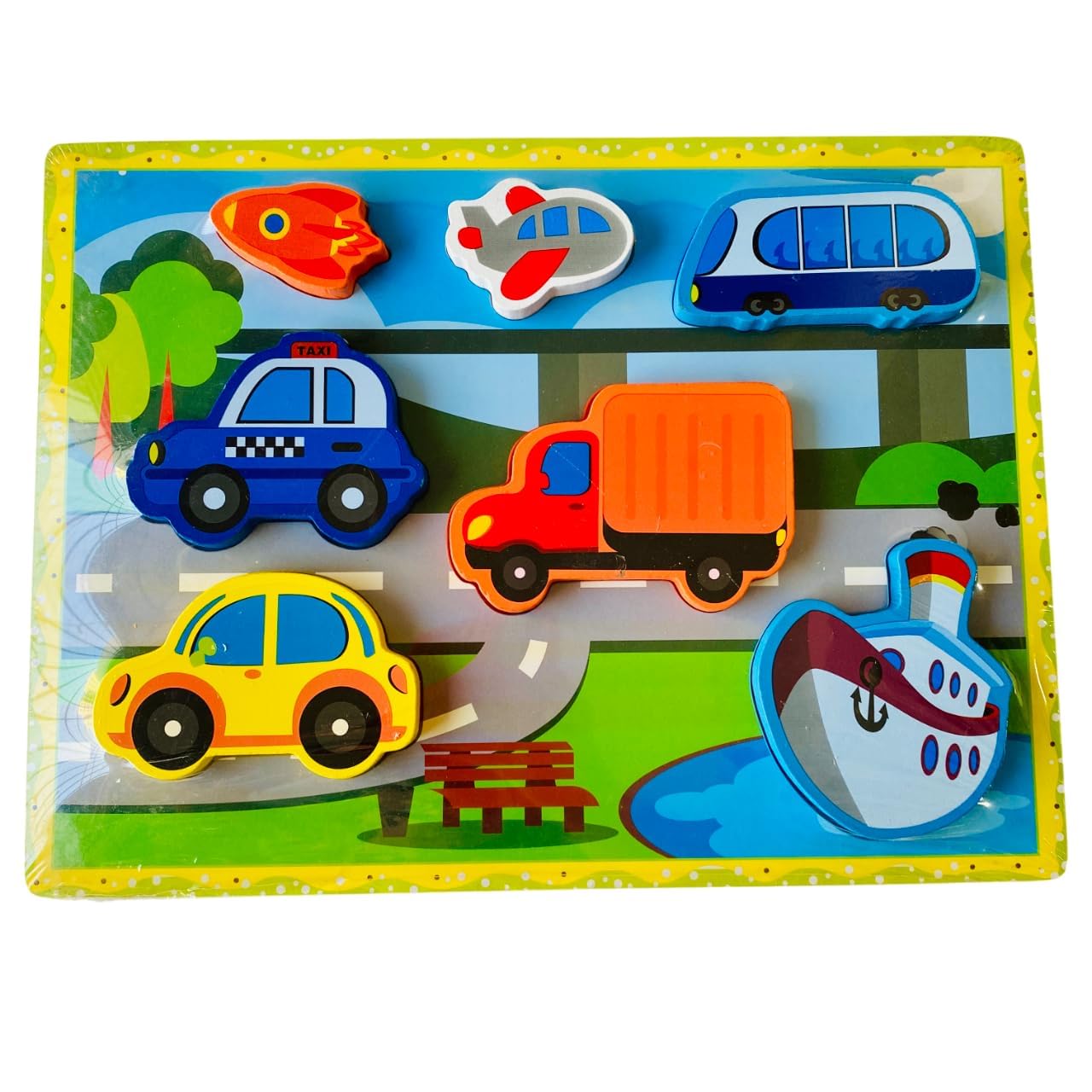 Montessori wooden Puzzle Board