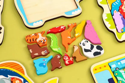 3D Animal tetris /puzzle board