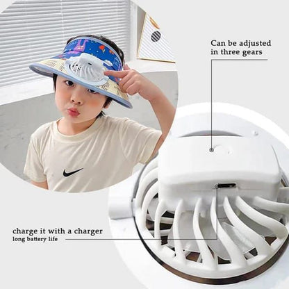 Visor Hat With Fan