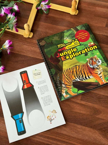 Flashlight exploration book