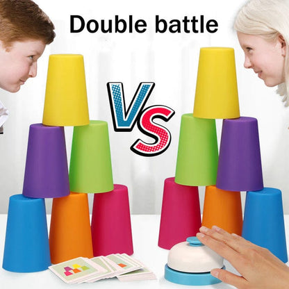 Stacking cup battle