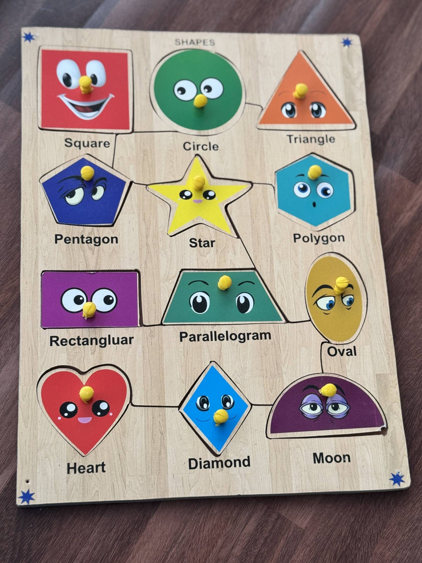 Wooden Pegboard
