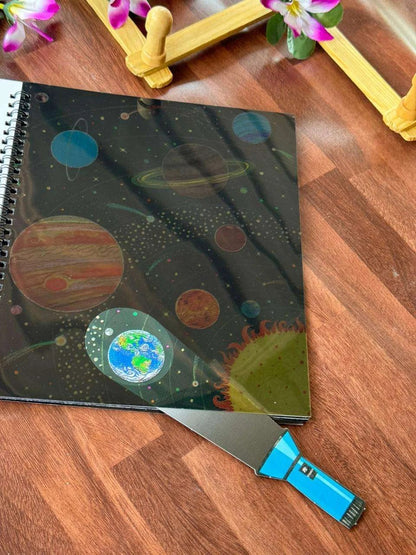 Flashlight exploration book