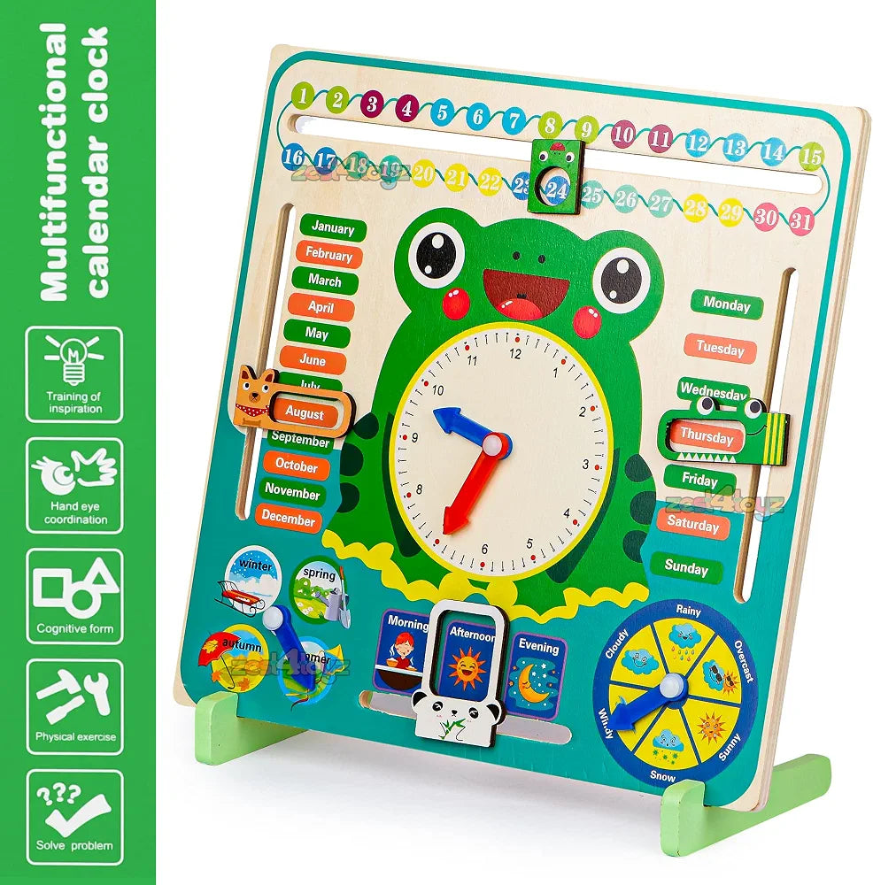 Multifunctional calendar clock