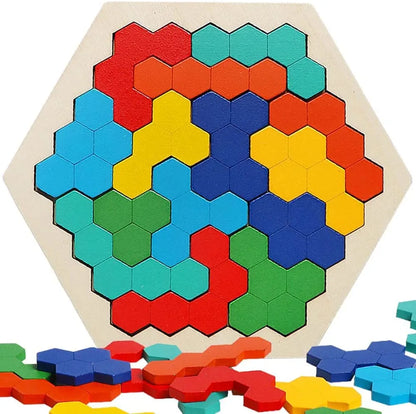 Geometric puzzle board