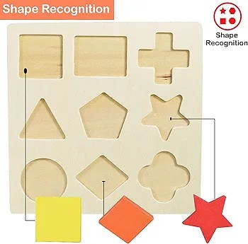 3 set of Shape Puzzle Board