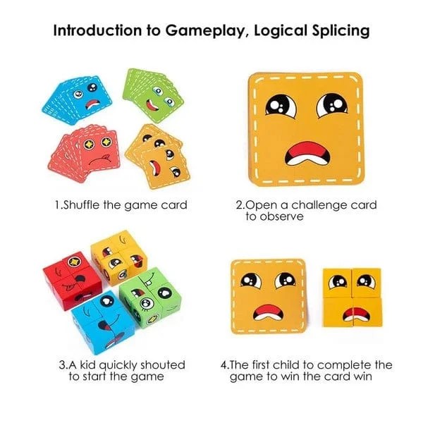 Face changing rubik’s cube [with pouch ]