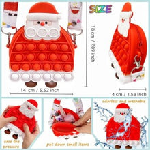 Santa pop it sling bag with accessories