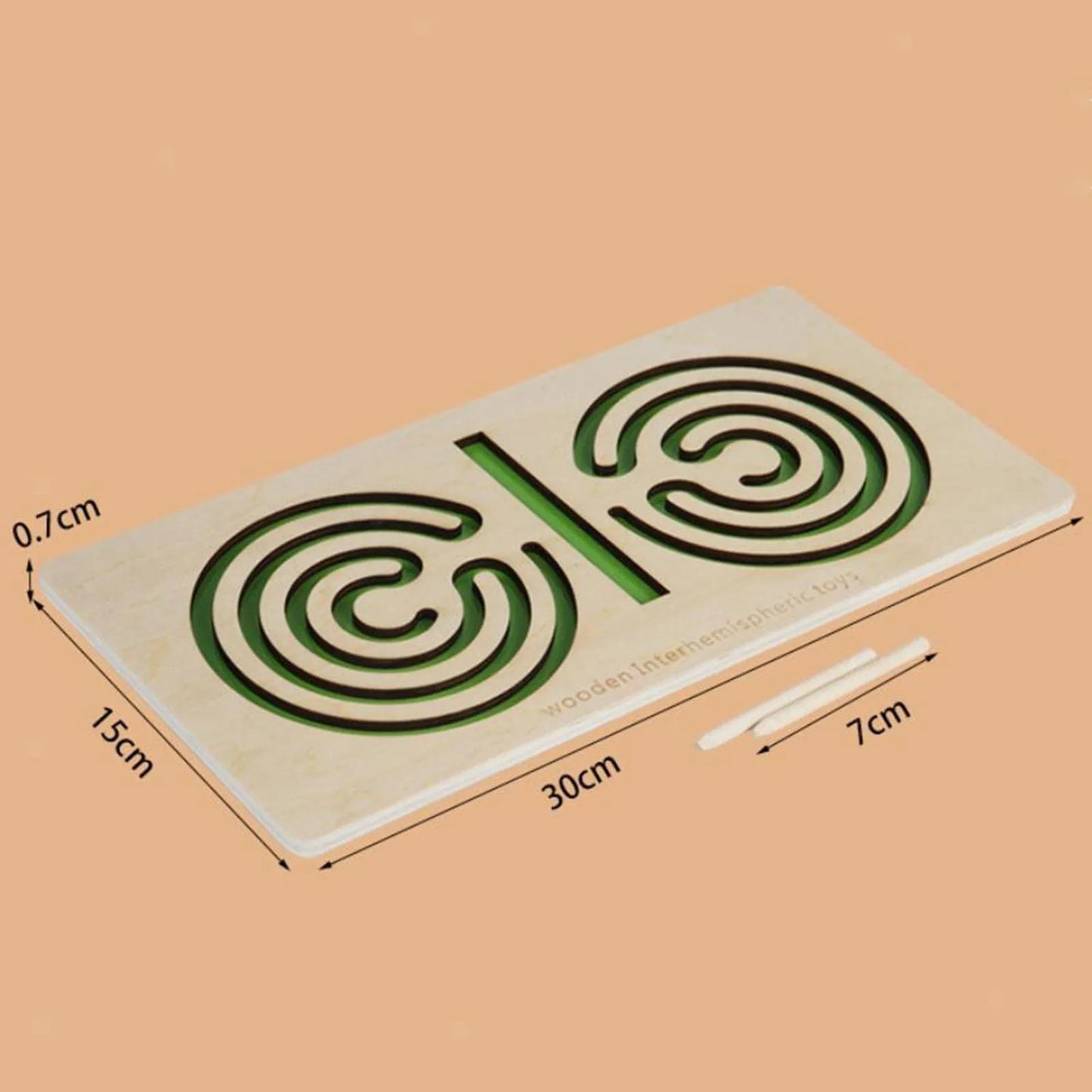 Left and Right Brain maze board