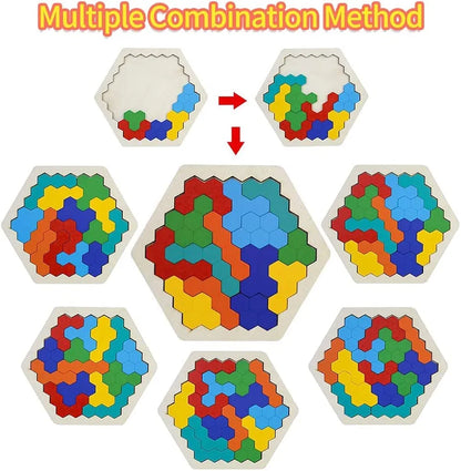 Geometric puzzle board