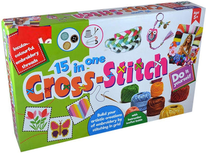 15-in-1 Cross Stitch DIY Craft Kit