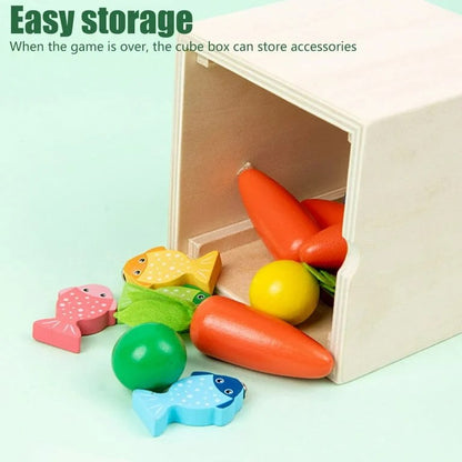 5 in 1 montessori wooden toy