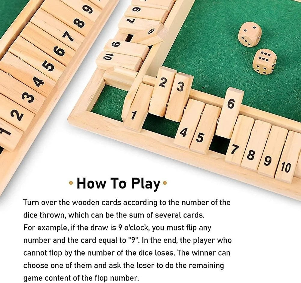 Four sided flip up game