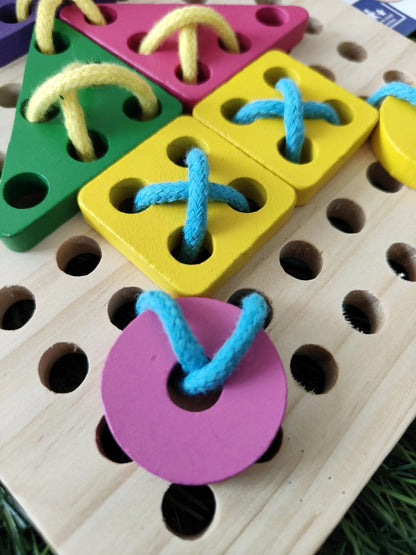 wooden lacing and patterns