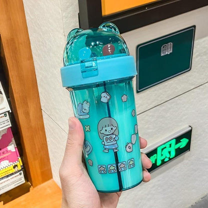 2 Drinks in 1 Sipper bottle