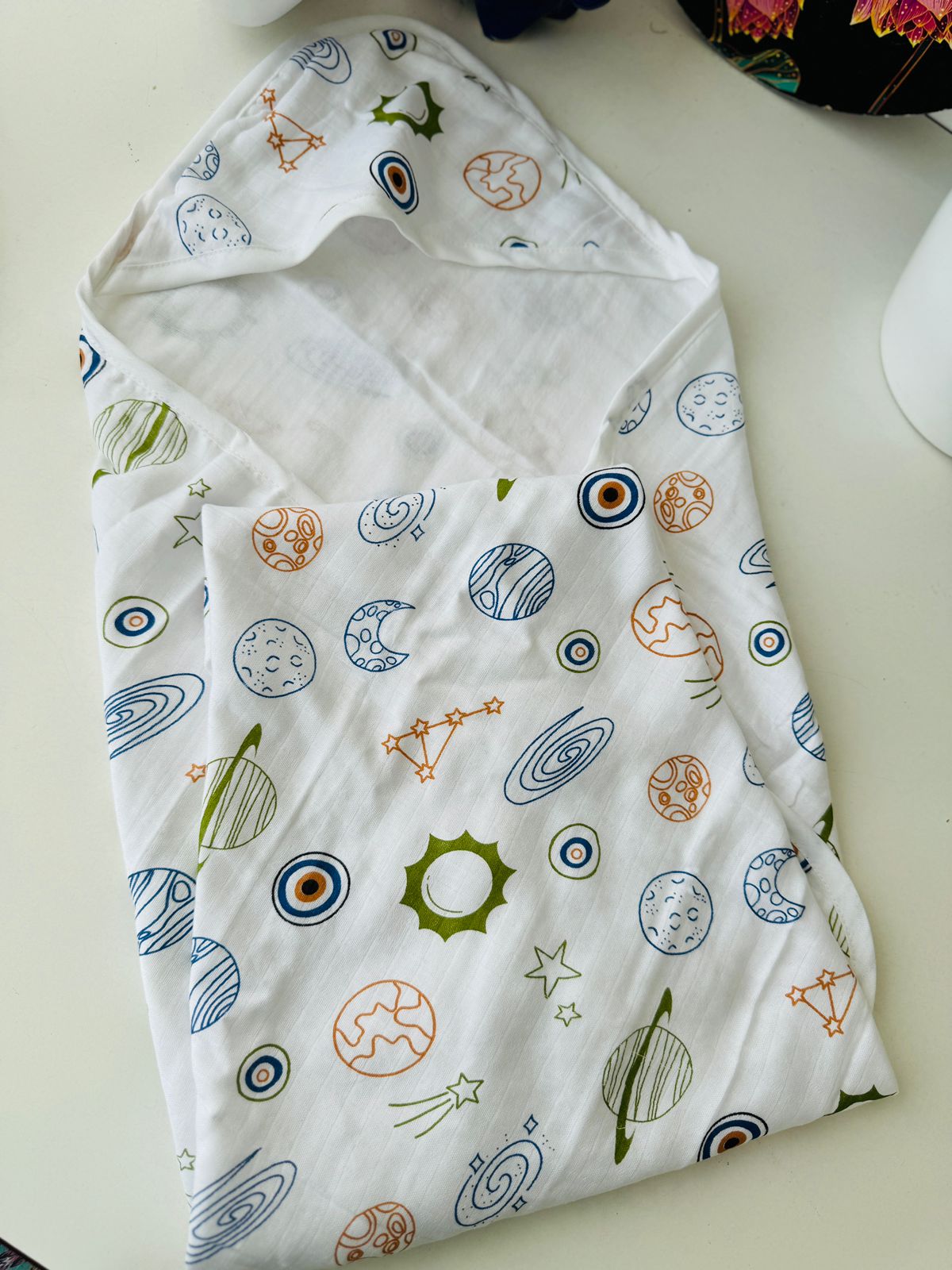 Muslin hooded towel