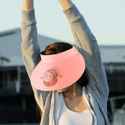 Visor Hat With Fan